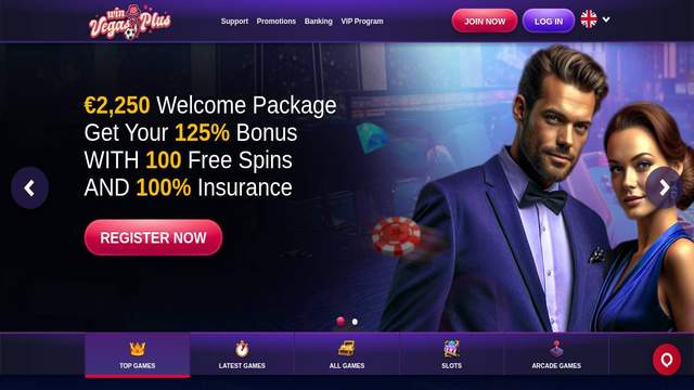 VegasPlus casino screenshot